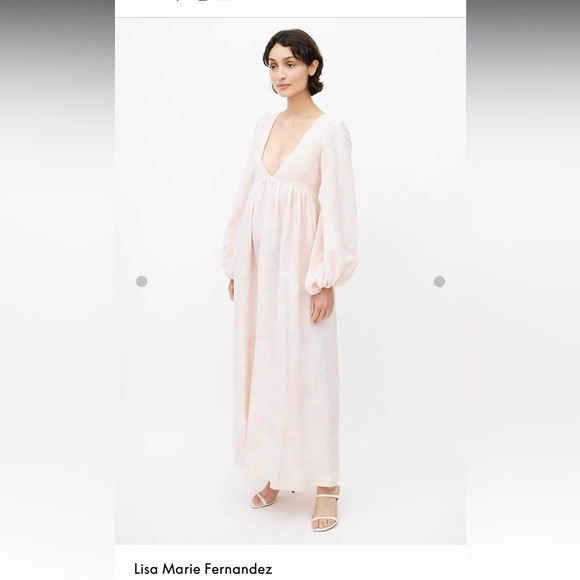 Lisa Marie Fernandez Carolyn Gauze Linen Maxi Dress0
